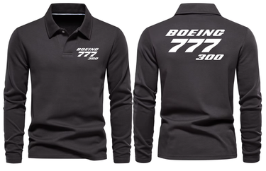 BOEING 777 LONG SLEEVE POLO